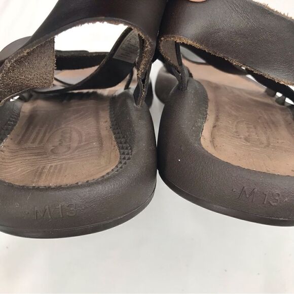 CHACO Wayfarer Brown Mens Leather Buckle Sandals main image 4